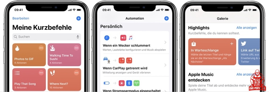 iPhone Kurzbefehle & Shortcodes