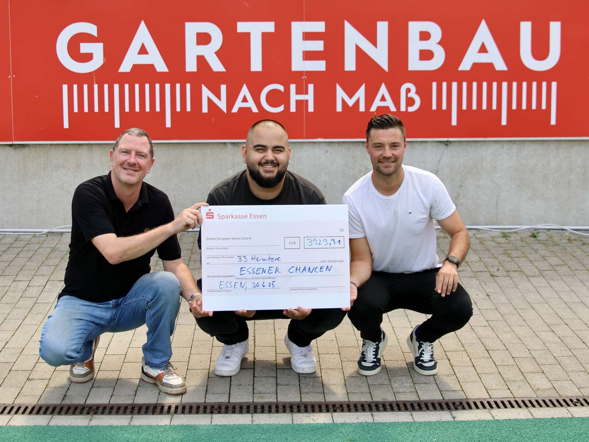 ESSENER CHANCEN: Gartenbau spendet für 33 Heimtore – Rot-Weiss Essen