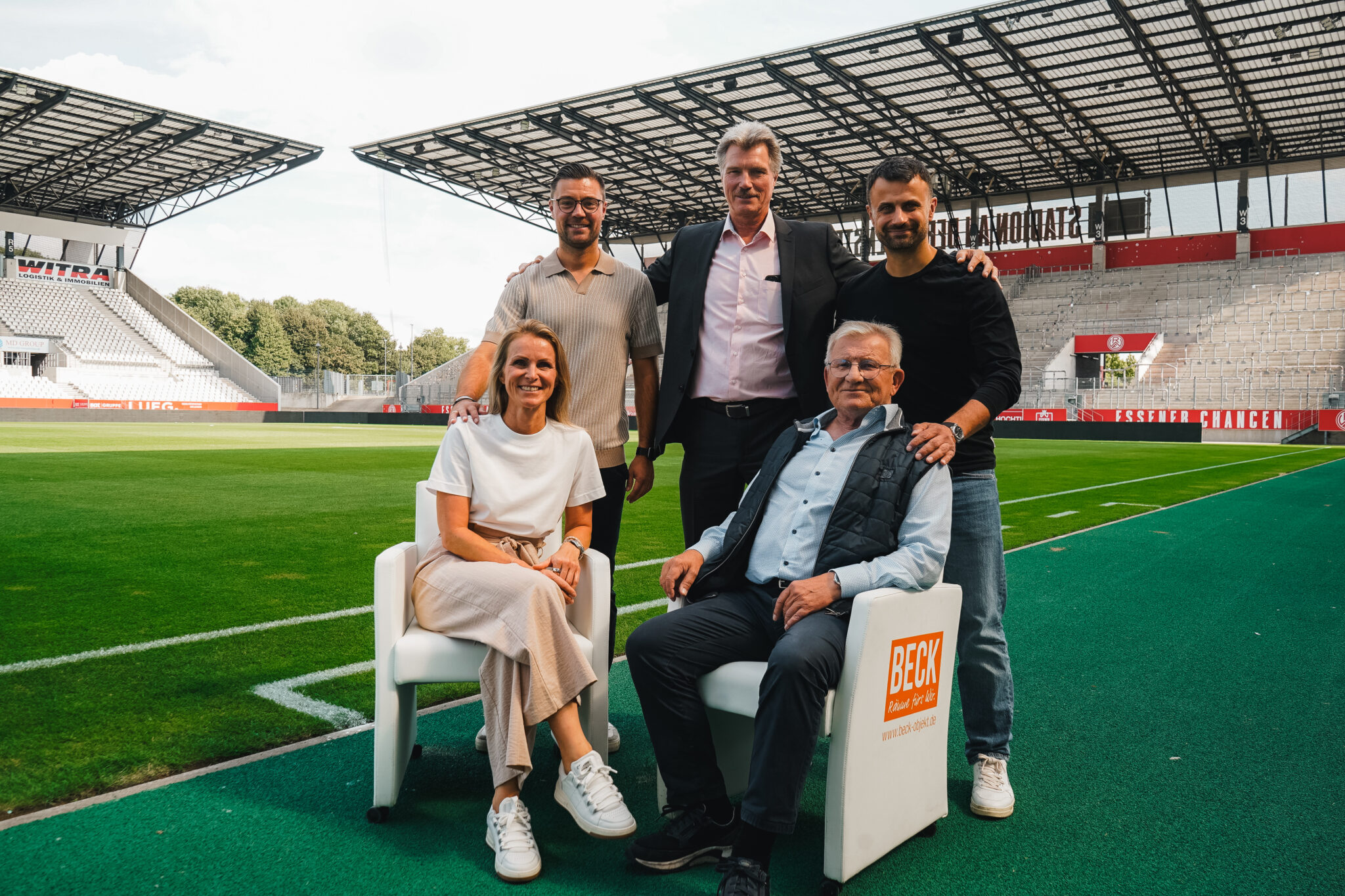 Unverzichtbar auf der Trainerbank: Beck Objekteinrichtungen GmbH – Rot-Weiss Essen