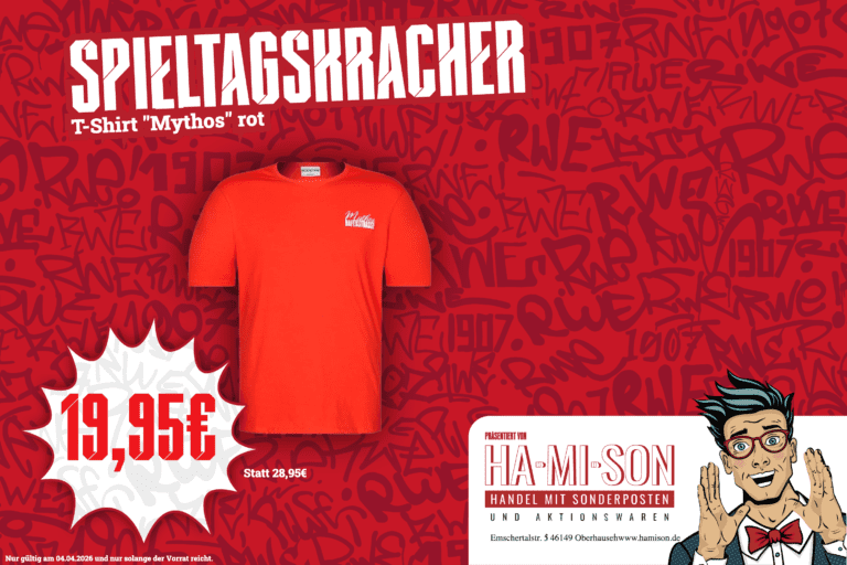Spieltagskracher: T-Shirt Mythos Rot – Rot-Weiss Essen