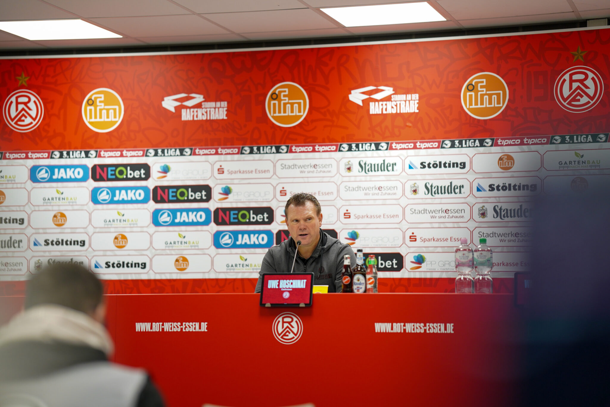 Pressekonferenz nach Viktoria Köln – Rot-Weiss Essen