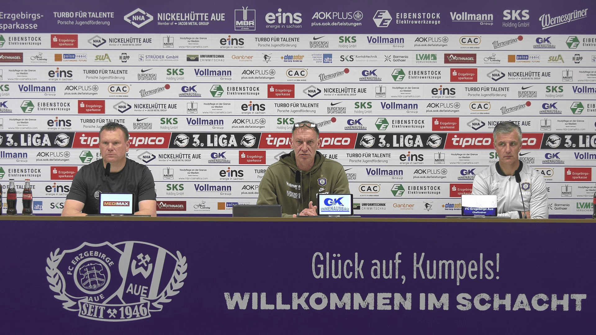 Pressekonferenz nach Aue – Rot-Weiss Essen