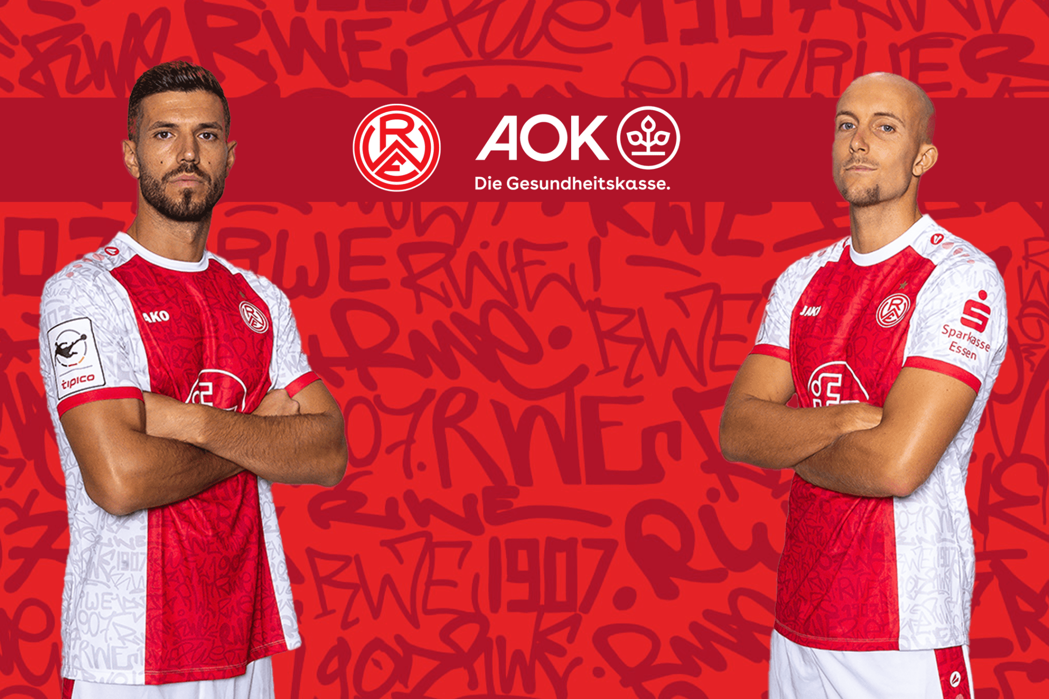 AOK-Gewinnspiel: Meet & Greet mit Klaus Gjasula und Tobias Kraulich – Rot-Weiss Essen