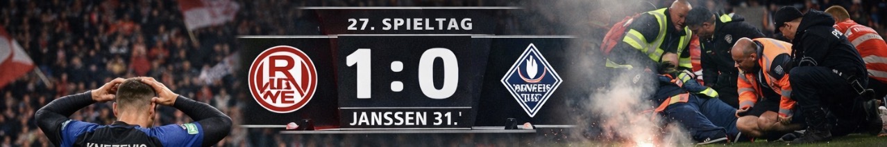 Böller-Drama an der Hafenstraße: Wienand verletzt – RWE siegt gegen Waldhof Mannheim