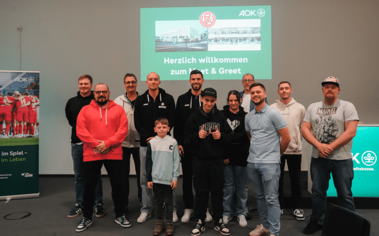 Spannende Einblicke beim Meet & Greet der AOK Rheinland/Hamburg – Rot-Weiss Essen