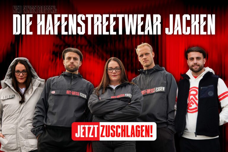 Neu im Shop: Die RWE-Hafenstreetwear Jacken – Rot-Weiss Essen Neu im Shop: Die RWE-Hafenstreetwear Jacken – Rot-Weiss Essen