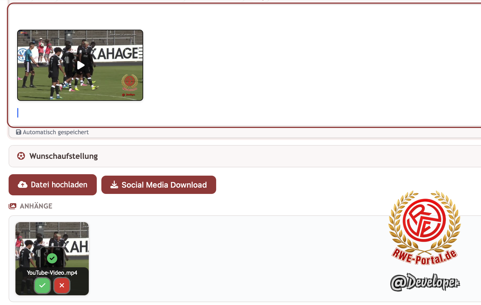 Bild von Developer im Thema Youtube Download?