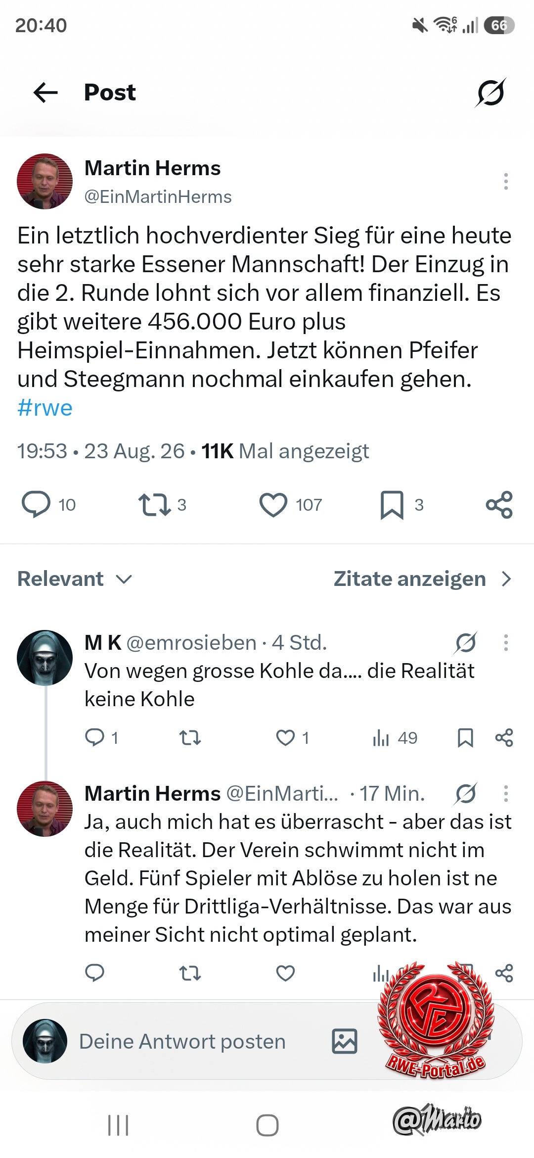 Bild von Mario im Thema Wer kommt, wer geht, wer bleibt...?