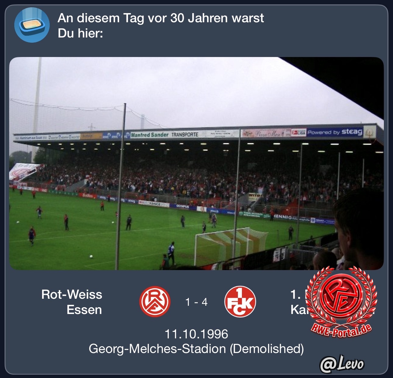 Bild von Levo im Thema Rot-Weiss Essen Labertalk