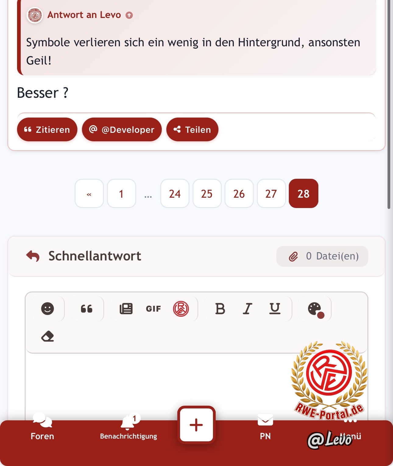 Bild von Levo im Thema Kritik, Updates & Verbesserungsvorschläge!